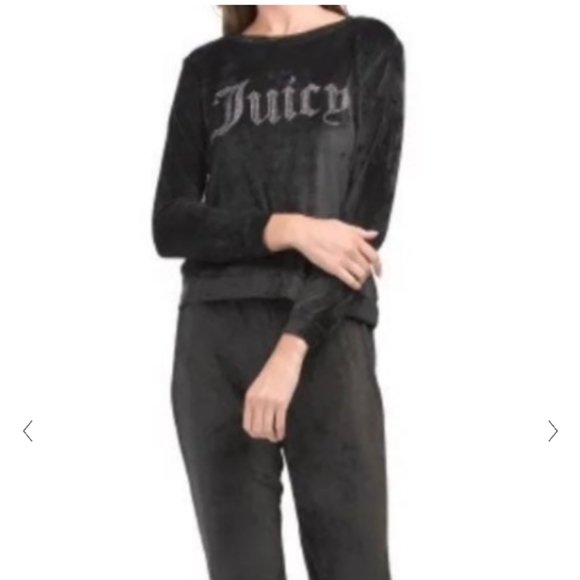 Black Velvet Juicy Couture Sleep Wear 